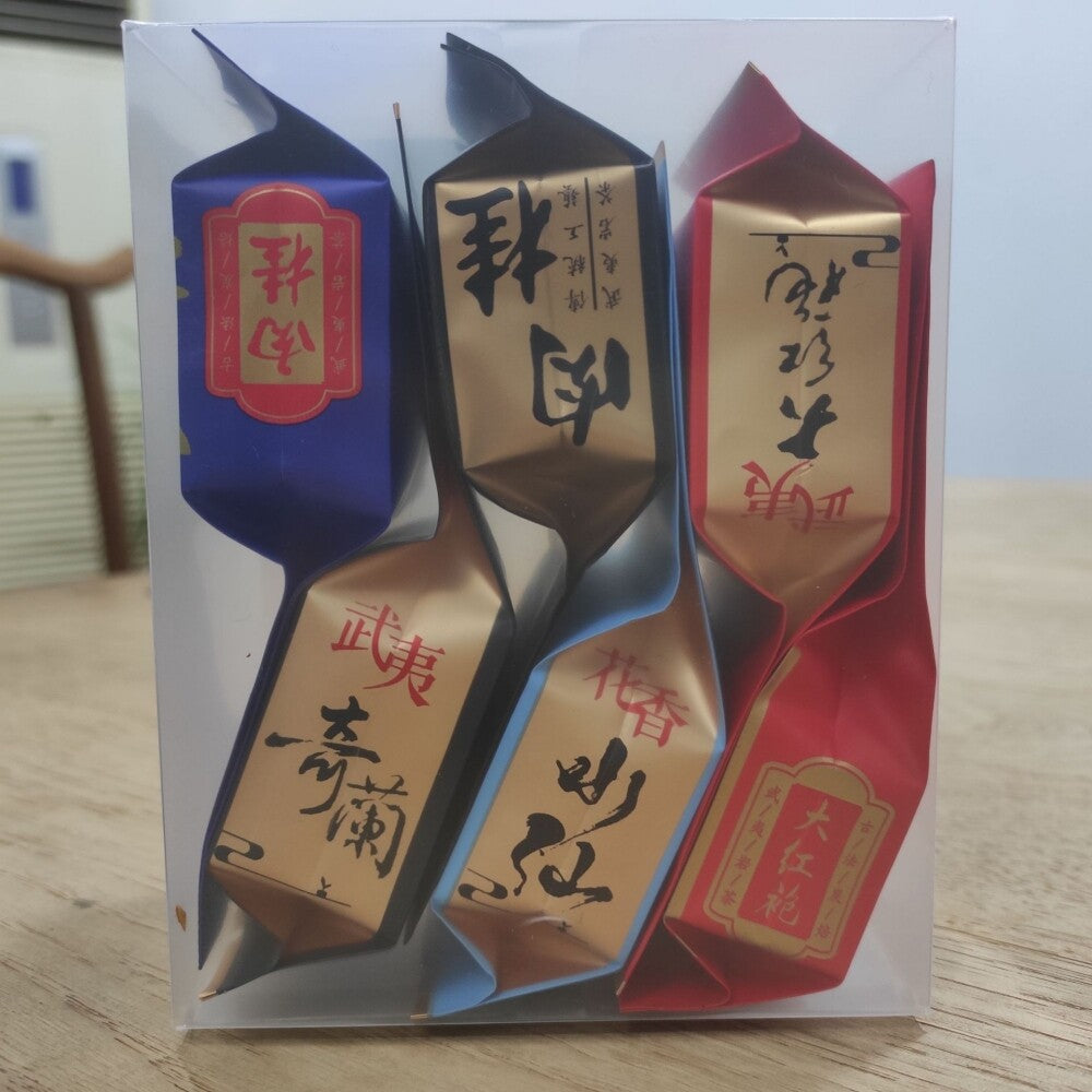 6 Small Bags/box Tea Samples Da Hong Pao Tea Wuyi Cinnamon Loose Tea On Sales