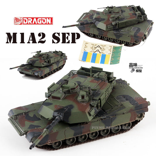1/72 US M1A2 SEP Abrams Tank Model NATO Tri Color Painting