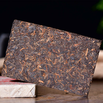 250g Premium Pu'er Ripe Tea Bricks Yunnan Aged Pu-Erh Black Tea Health
