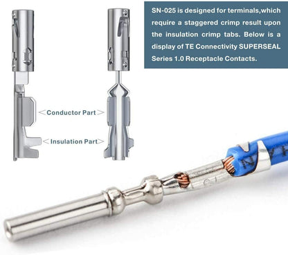 IWISS SN-025 F Crimp Dupont Terminal Crimp Tool AWG28-18 0.1-1mm² for MINI-PV