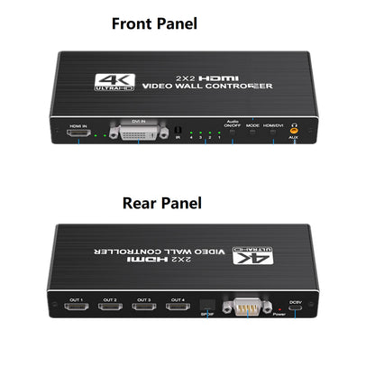 1X2 1X4 1X3 2X1 3x1 4X1 2x2 HDMI DVI Multi Video Controller Processor Splicer t