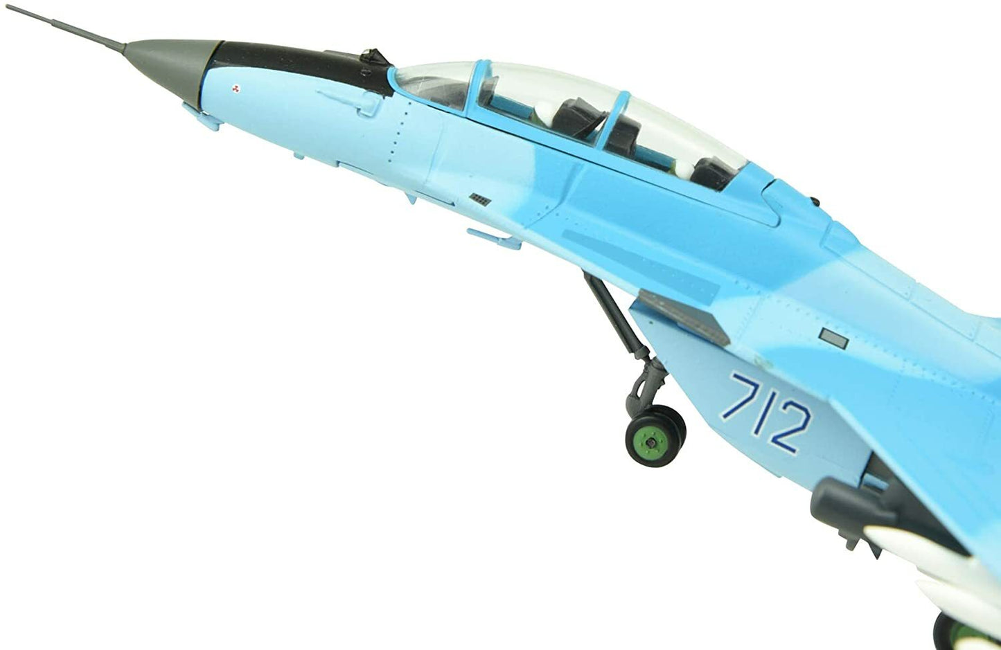 1:100 Mikoyan MiG-35 Fighter Metal Diecast Plane Model Blue,Russian Air Force