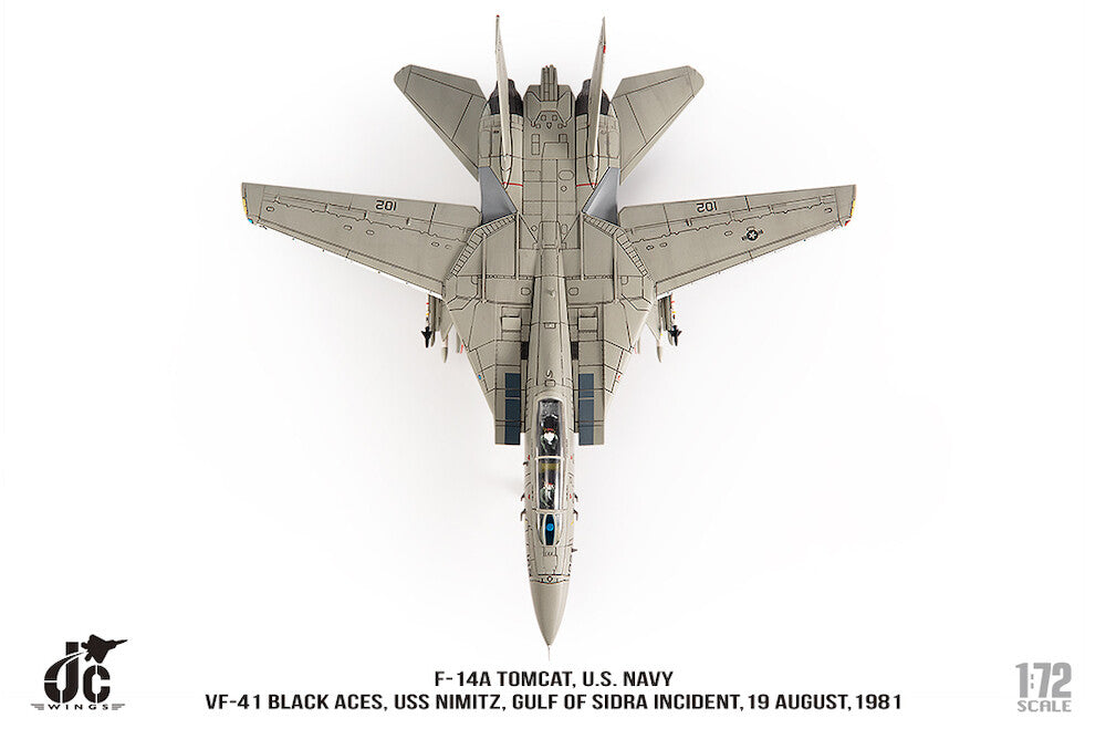 1:72 JC Wings Grumman F-14A Tomcat U.S. NAVY VF-41 Fighter Diecast Plane Model