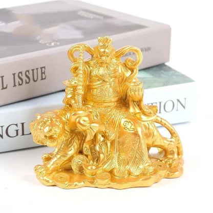 Resin Tiger God of Wealth Zhao Gongming Ornaments Home Decor