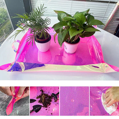Planting Mat PVC Holographic Gardening Potting Pad Foldable Garden Tools 68x50cm