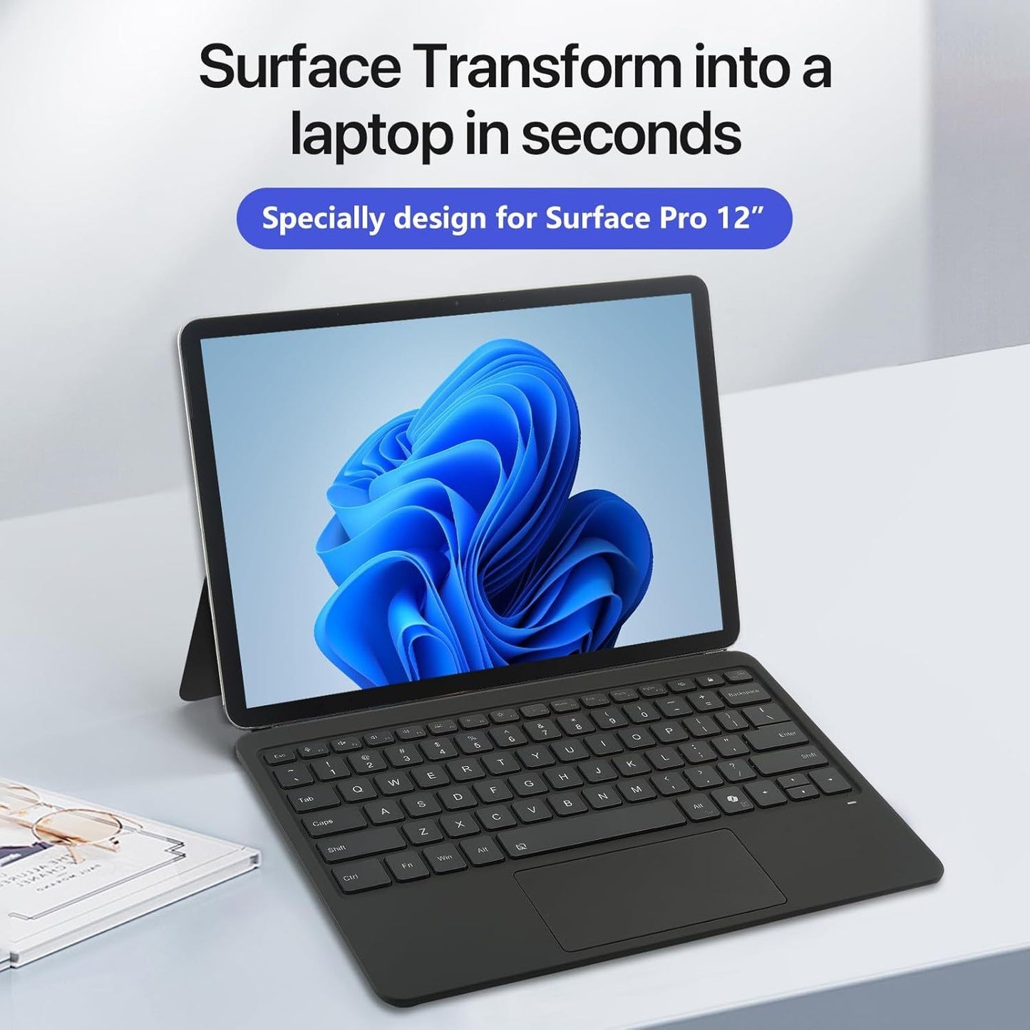 Suitable for Surface Pro12 Bluetooth Keyboard, Microsoft Pro 12 Touch Backlight