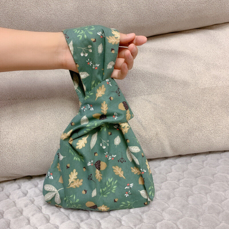 Ladies Knot Handbag Japanese Style Portable Knot Wrist Bag Phone Key Pouch