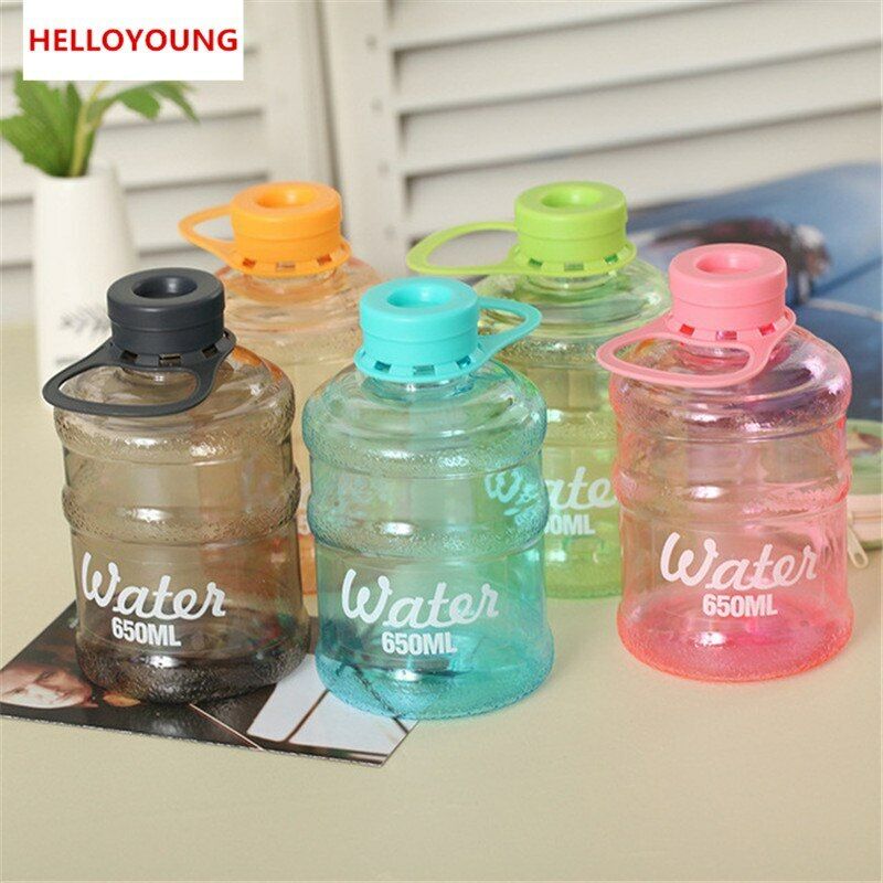 Portable Plastic Bottled Water Bottle Outdoor Drinking Bottle Drinkware Readily