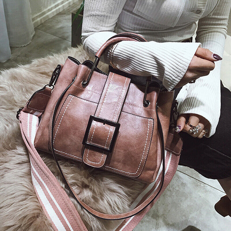 Women's Vintage Bagpack Tote PU Leather Shoulder Bags Crossbody Purse Satchel