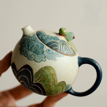 Retro Ceramics Xishi Pot Teapot 150ml 5oz Kungfu Tea Set Tea Infuser