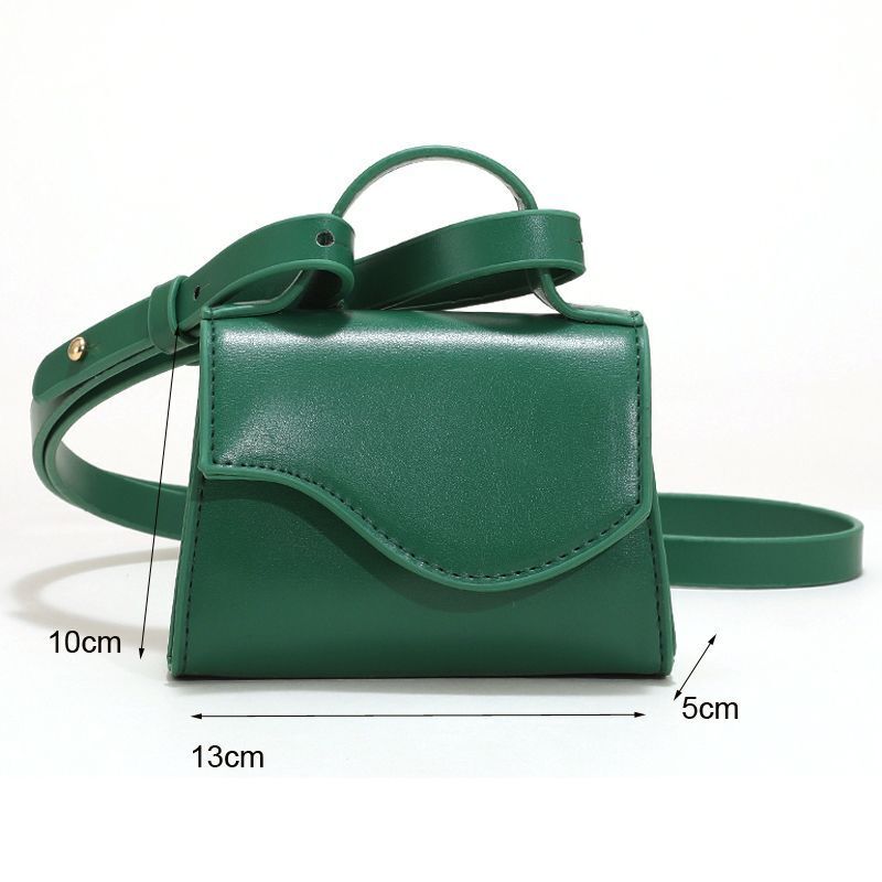 Synthetic Leather Crossbody Lipstick Bag Short Handle Shoulder Handbag Purse 1PC