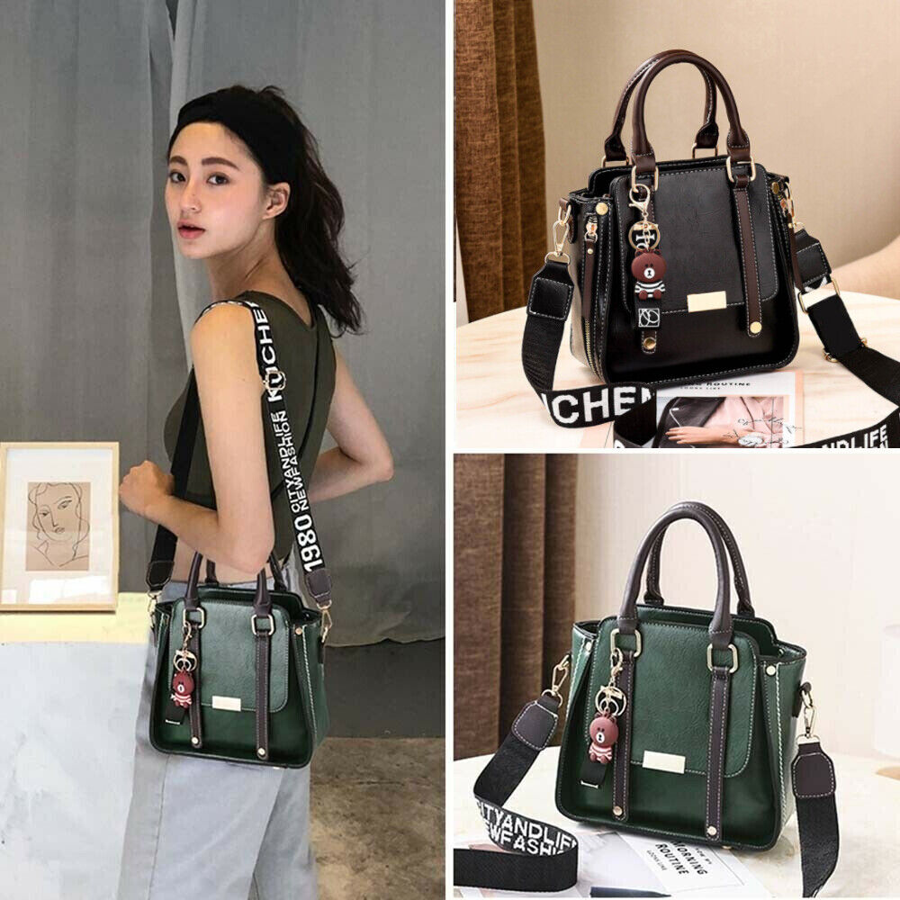 Ladies PU Leather Bag Purse Shoulder Handbags Tote Messenger Satchel Cross Body