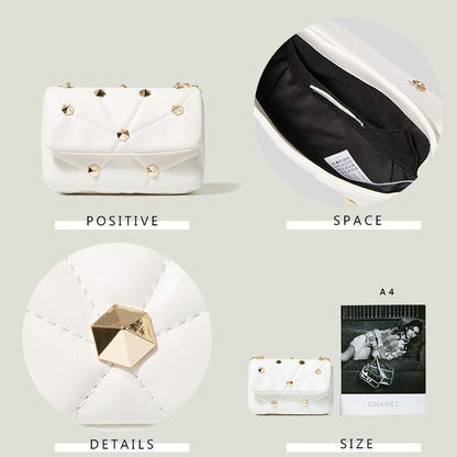 Fashion Crossbody Bag Women Shoulder Bag Luxury Leather Messenger Bag Small Flap