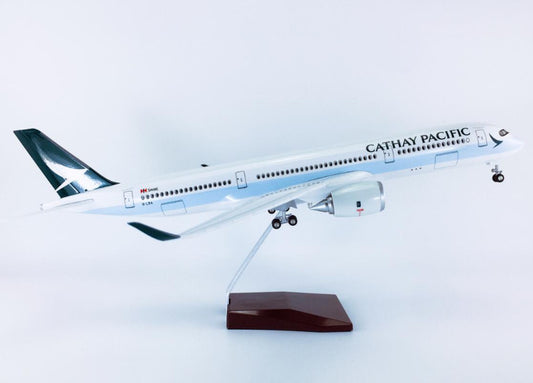 47CM 1:140 CATHAY PACIFIC AIRBUS A350 Airplane Landing Gear Resin Aircraft Model