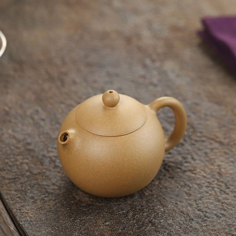 130ml Handmade Tea Pot 7 Infuser Holes Real Yixing Zisha Clay Master Xishi Pot