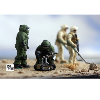 Homemade 1/72 U.S. Demining and Bomb Disposal Team Finished Colored Model-
