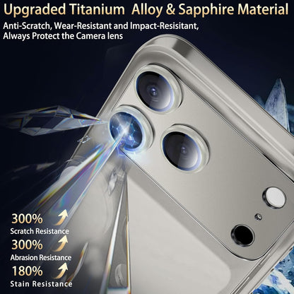 2 Pack Camera Lens Protector for Iphone 17 Pro Max Accessories, Metal Aluminum A