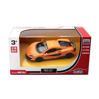 1/36 McLaren 600LT Model Car Diecast Toy Vehicle for Boys Kids Gifts Orange