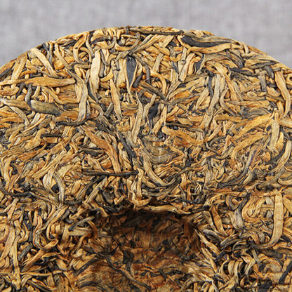 Top Yunnan Dianhong Black Tea Cake Honey Fragrant Golden Bud Dian Hong Tea 357g