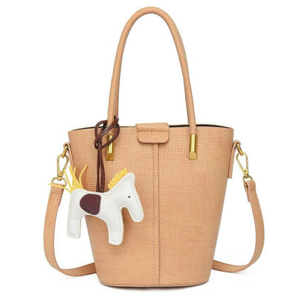 2piece/set Cowhide Women's Handbags Ladies Tote Women Shoulder Crossbody Bag