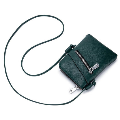 Genuine Leather Shoulder Crossbody Bags Small Handbag Crossbody Purse Polyester