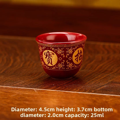Ceramics Worship Wine Glass Buddha Offering Water Cups Temple Worship Cup