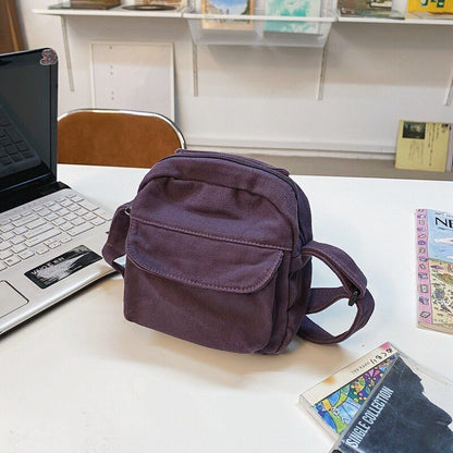 Canvas Messenger Bag Women Nylon Crossbody Bag Mini Handbags Summer Shoulder Bag