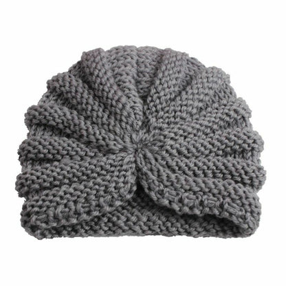 Baby Hat Knitted Winter Girls Bonnet Beanie Turban Newborn Cap Boys Accessories