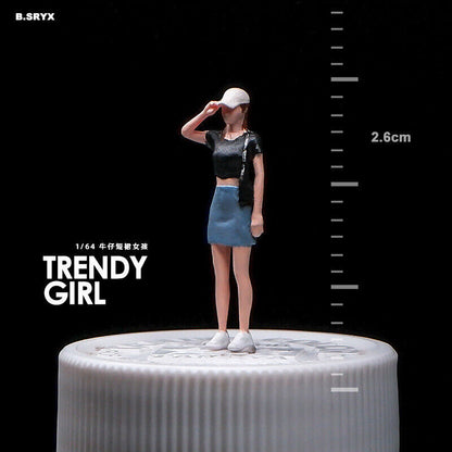 City Street Person Doll Scene Prop Model 1/64 Figure Model For Model Car