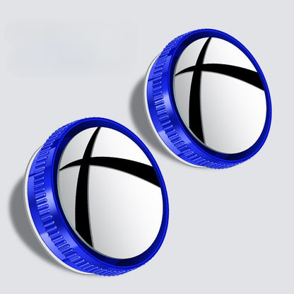 1pair Reversing Mirror Small Round Mirror HD Large View Suction Cup Blind Spot