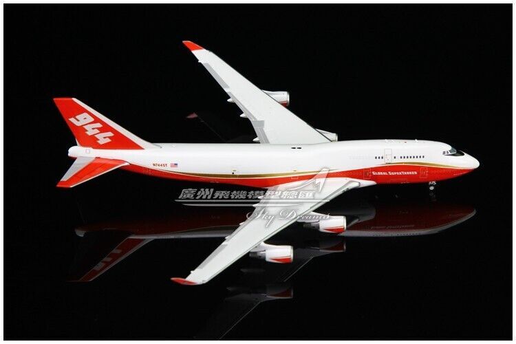 1:400 JC Wings Global Super Tank BOEING 747-400 Airplane Diecast Aircraft Model