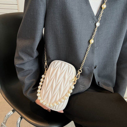 Mini Shoulder Bag Women PU Leather Crossbody Handbag Holder Bag Zipper Wallet