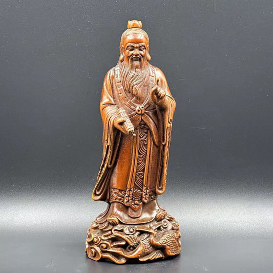 Collection Chinese Boxwood Hand Carved Figure Statue Wood Sculptures Home Decor