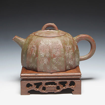 Tea Pot China Yixing Zisha Old Artister Hand Made 290cc "bronze" Teapot 1990'