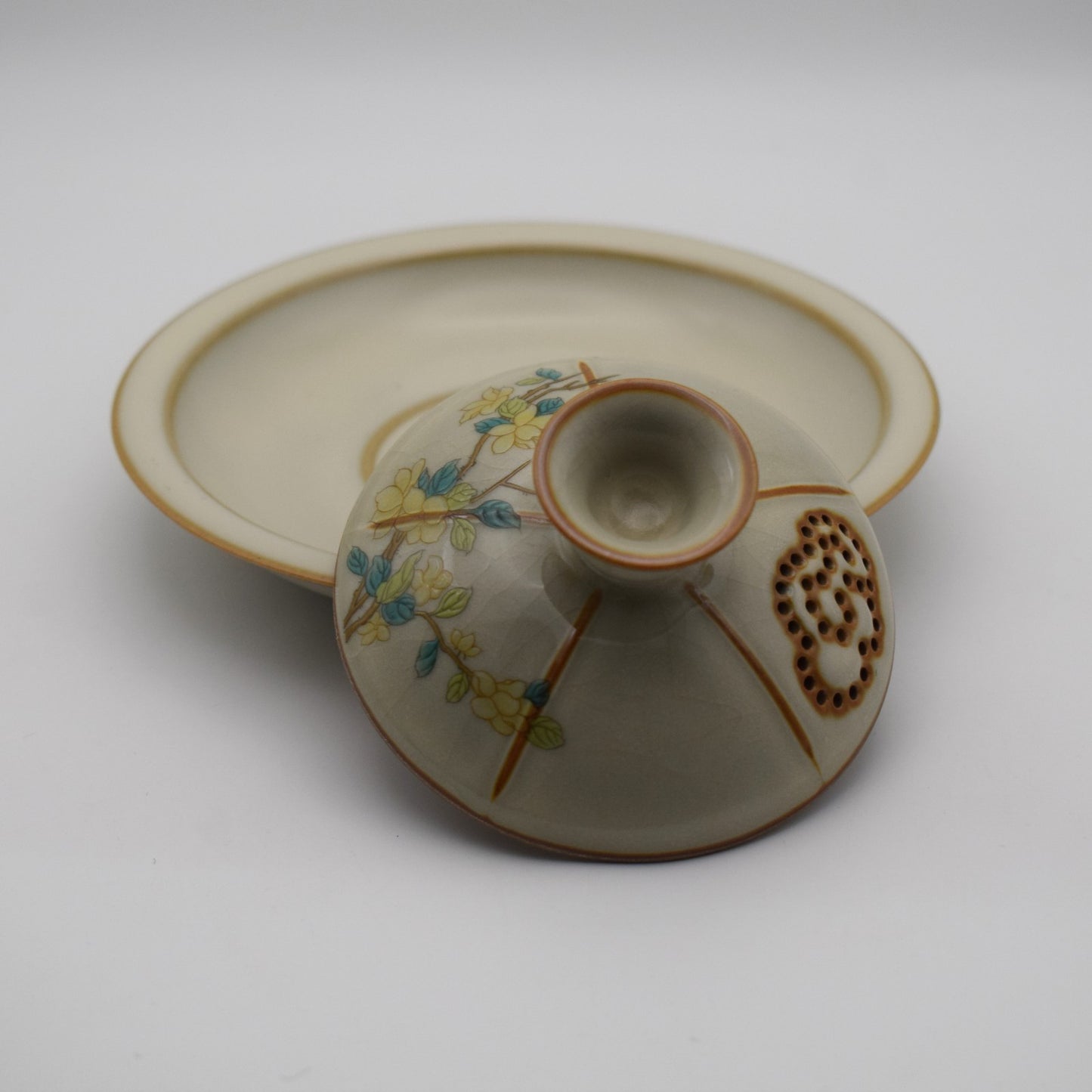 Ceramic Gaiwan Jingdezhen Craft Porcelain Tureen Covered Bowl Saucer Teaset Gift