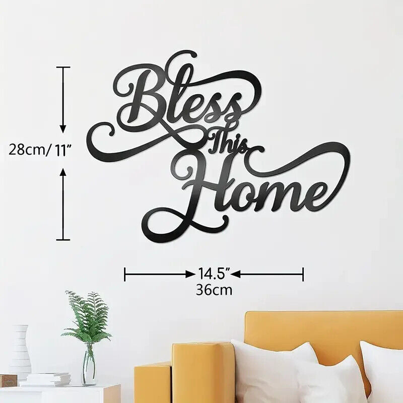 1pc, Metal Art Decoration Indoor Letter Patterned Wall Hanging Wall Decorations