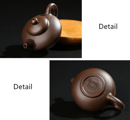 mini tea pot yixing zisha purple clay red stoneware xishi pot table decoration