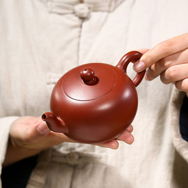 Real Yixing Zisha Dahongpao Clay Marked Traditional Craft Tea Pot 320ml For Puer