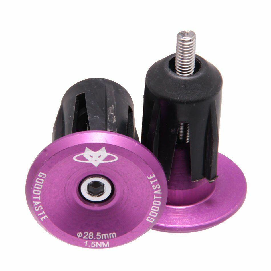 Handlebar Cap Road Mountain Bike Bicycle End Plugs Inflated Aluminum Alloy Lock