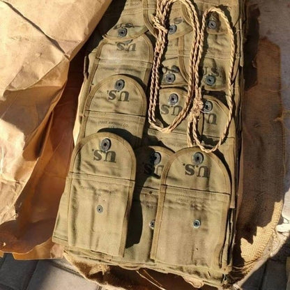 WW2 US BUTT STOCK RIFLE AMMO POUCH BOYT 43 M1 CARBINE CALIBER 30 RIFLE