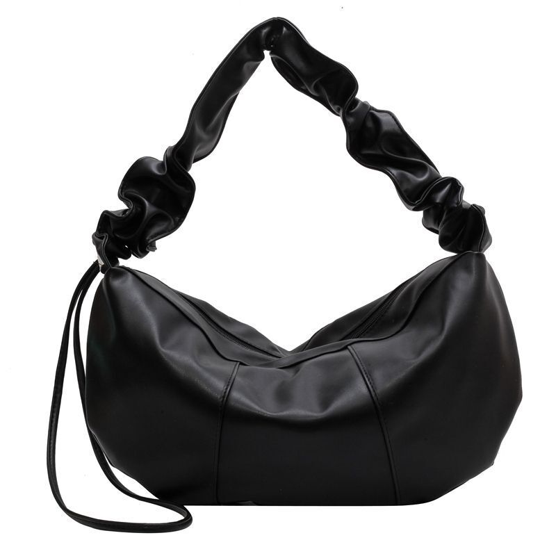 Large Shoulder Bag Soft Leather Crossbody Bags Tote Handbag 42*22*10 CM Zipper