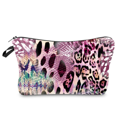 Personalized Pretty Makeup Bag Leopard Print Cosmetic Bags Multifunction Travel