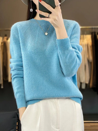 Autumn Winter Women Sweater O-Neck Pullovers Cashmere Knitwear Popular Clothes