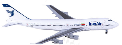 1:400 BigBird400 Iran Air Boeing 747-100B Passenger Airplane Diecast Model