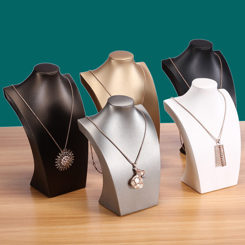 Showcase Necklace Holder Pendant Chain Jewelry Neck Bust Elegant Display Stand