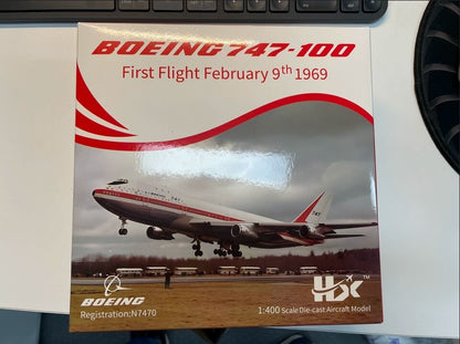 1:400 YY Wings BOEING 747-100 Passenger Aircraft Diecast Plane Airplane Model