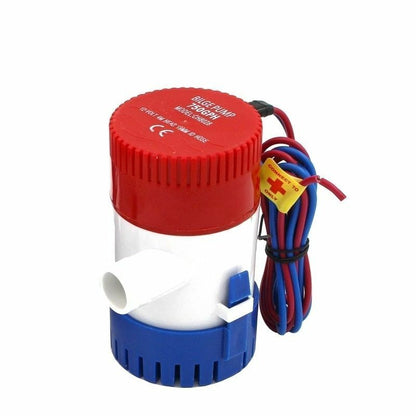 Bilge Pump 350 500 750 1100GPH DC 12V 24V Electric Water Aquario Submersible GPH