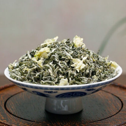 1000g China Bi Tan Piao Xue Green Tea,Snowflakes on Green Lake Jasmine Green Tea
