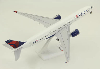 1:200 33CM RISESOON DELTA AIRBUS A350-900 Passenger Airplane ABS Plastic Model