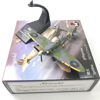 1/72 1941 WWII Spitfire MK.VB Fighter Aircraft Plane Diecast Model Collection